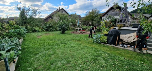 Po ureditvi zelenice